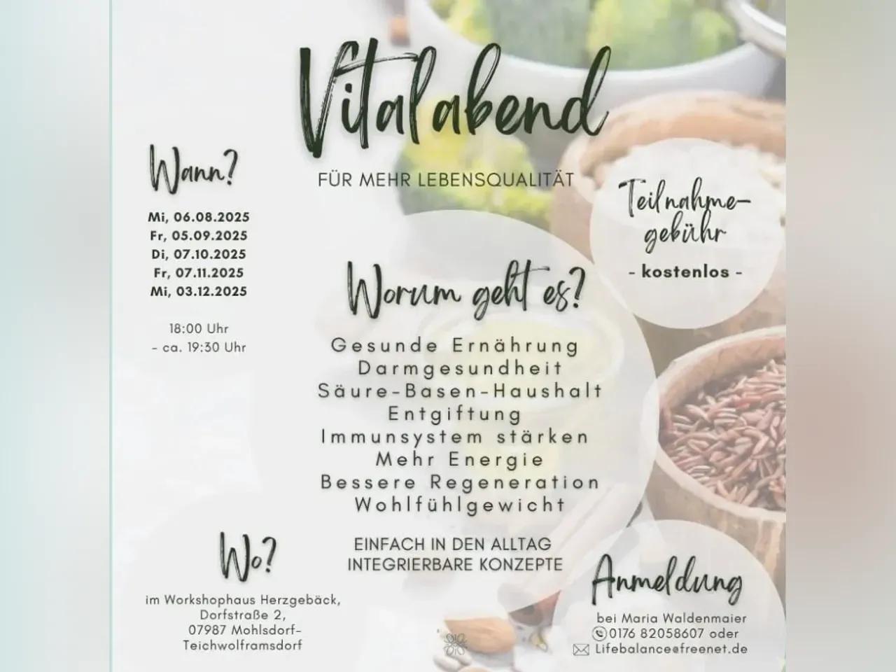 Vitalabende bei Herzgebäck