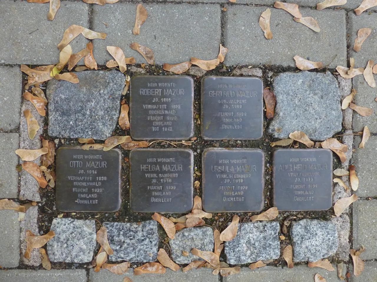 Stolpersteine Villa Mazur