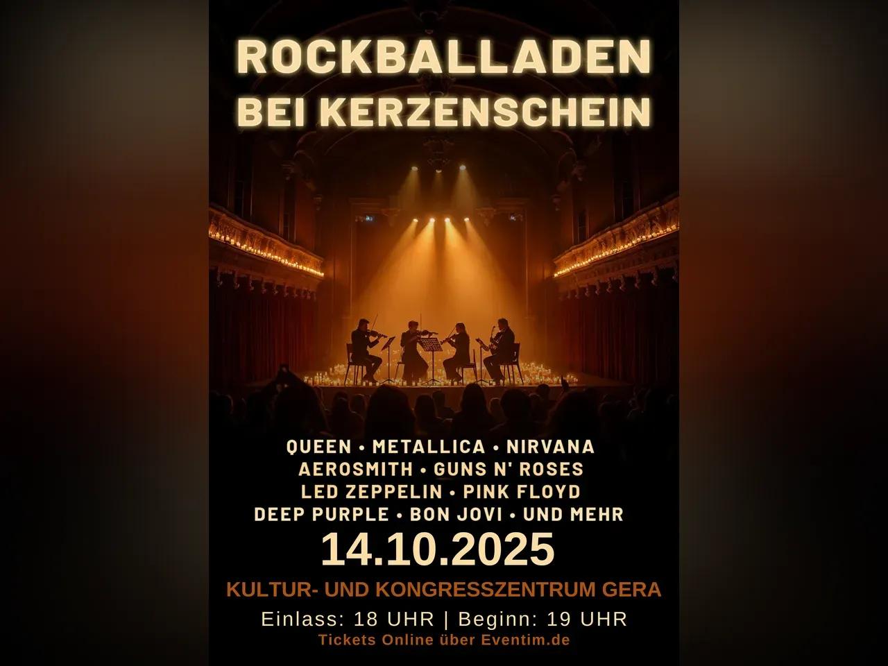 Rockballaden bei Kerzenschein am 14.10.2025 im KuK