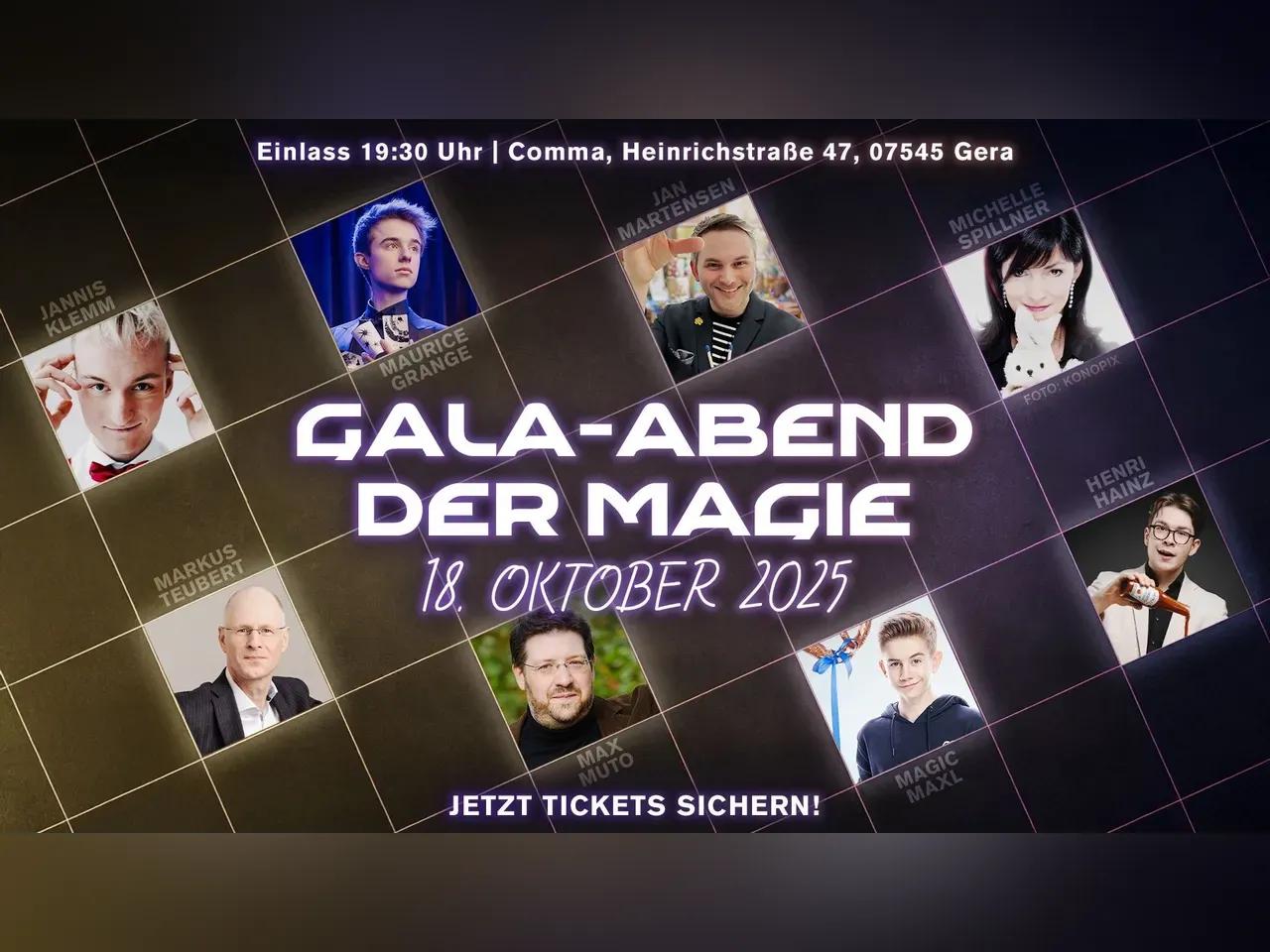 GALA-ABEND DER MAGIE am 18.10.2025 im Comma