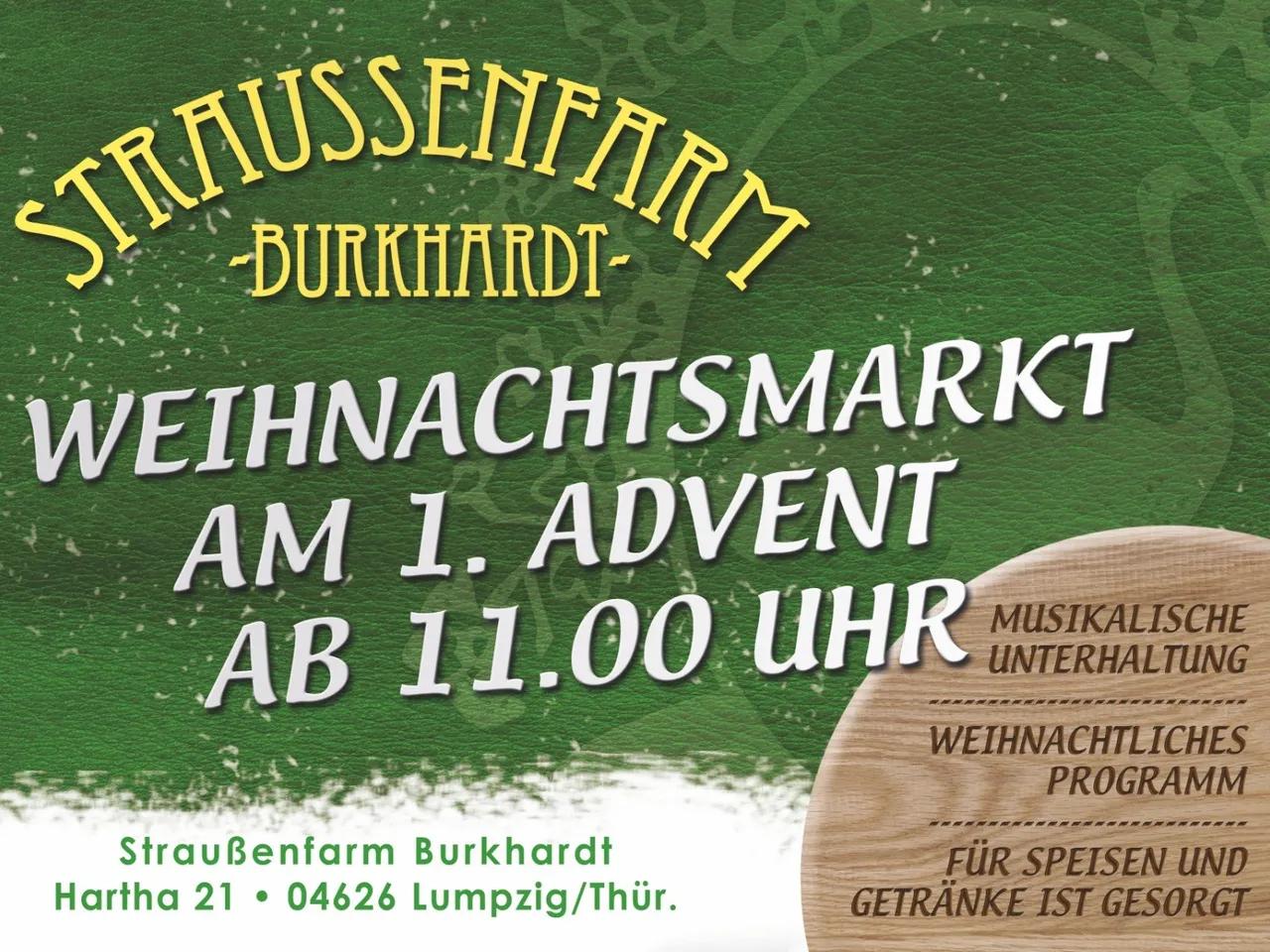 Weihnachtsmarkt Straußenfarm