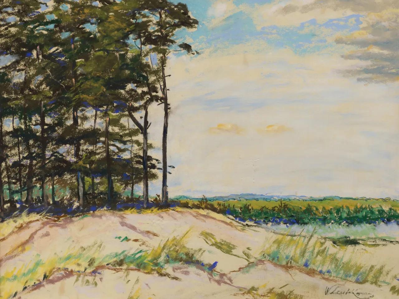 KUNSTWAND_Walter Leistikow, Märkische Landschaft, o. J., Foto_Lindenau-Museum Altenburg