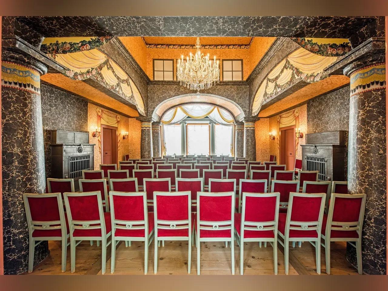 Zuschauerraum Liebhabertheeater Schloss Kochberg