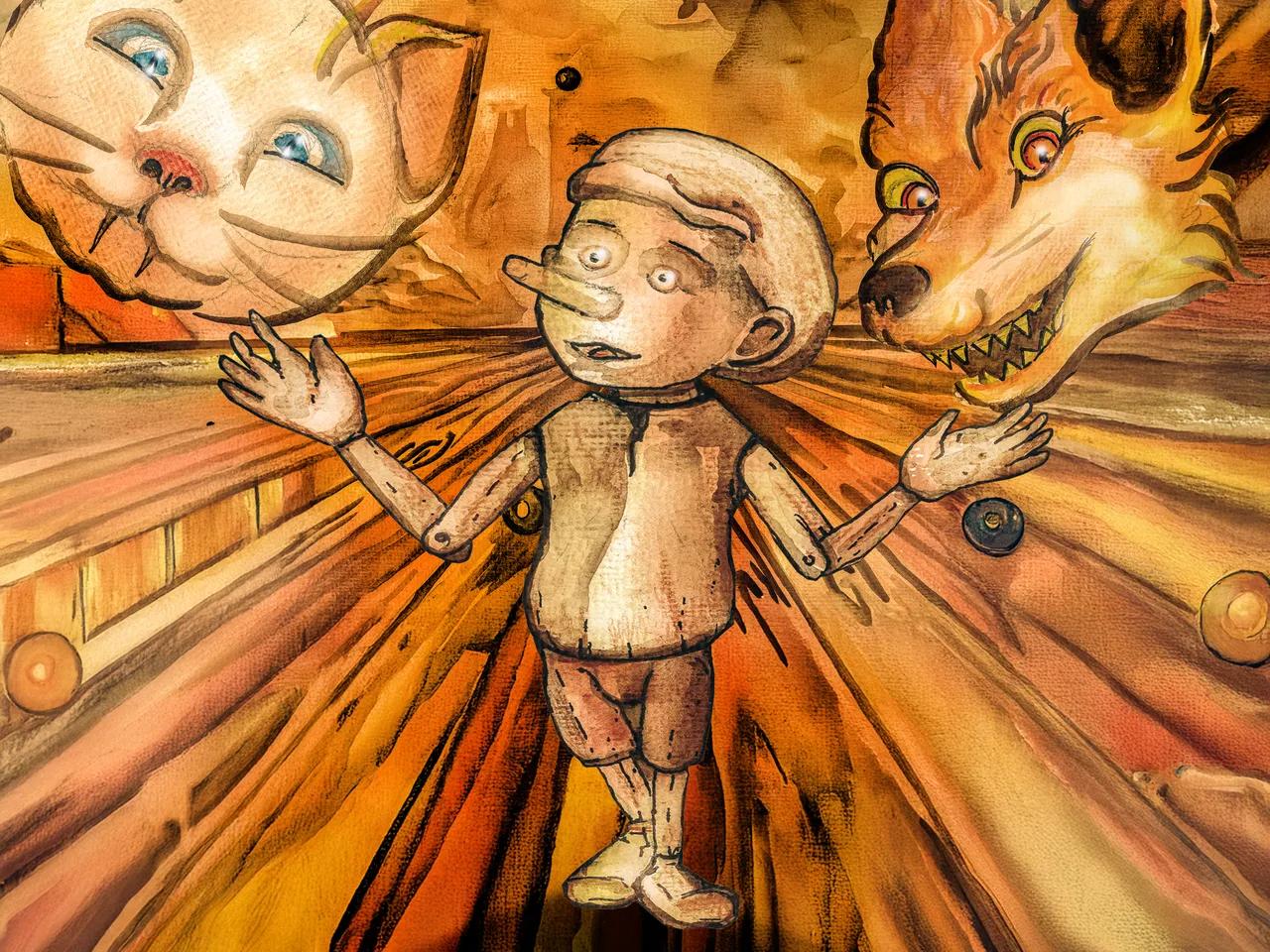 „Pinocchio“ (Zeichnung Foto Ronny Ristok)