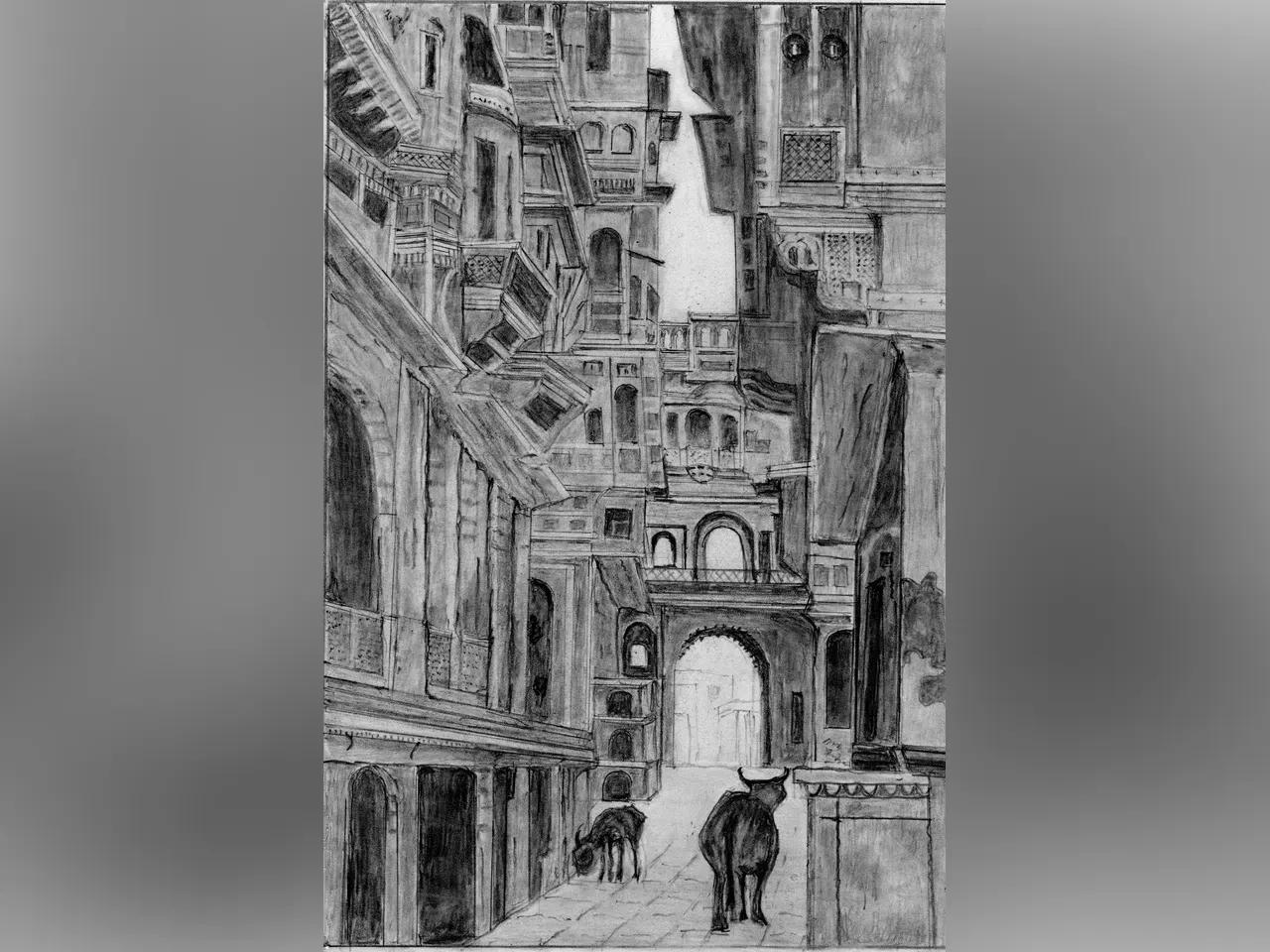 In der Geraer Bibliothek präsentiert Joachim Bauer nun zum ersten Mal seine Zeichnungen einer größeren Öffentlichkeit. Der Eintritt ist frei.