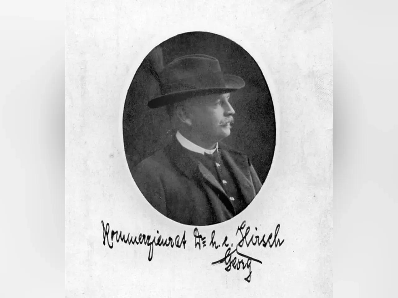 Der Textilunternehmer Georg Hirsch war der erste Autobesitzer in Gera. Ab 1902 ließ er sich von einem Chauffeur in einem Daimler Modell 1900 durch die Stadt und Umland fahren.