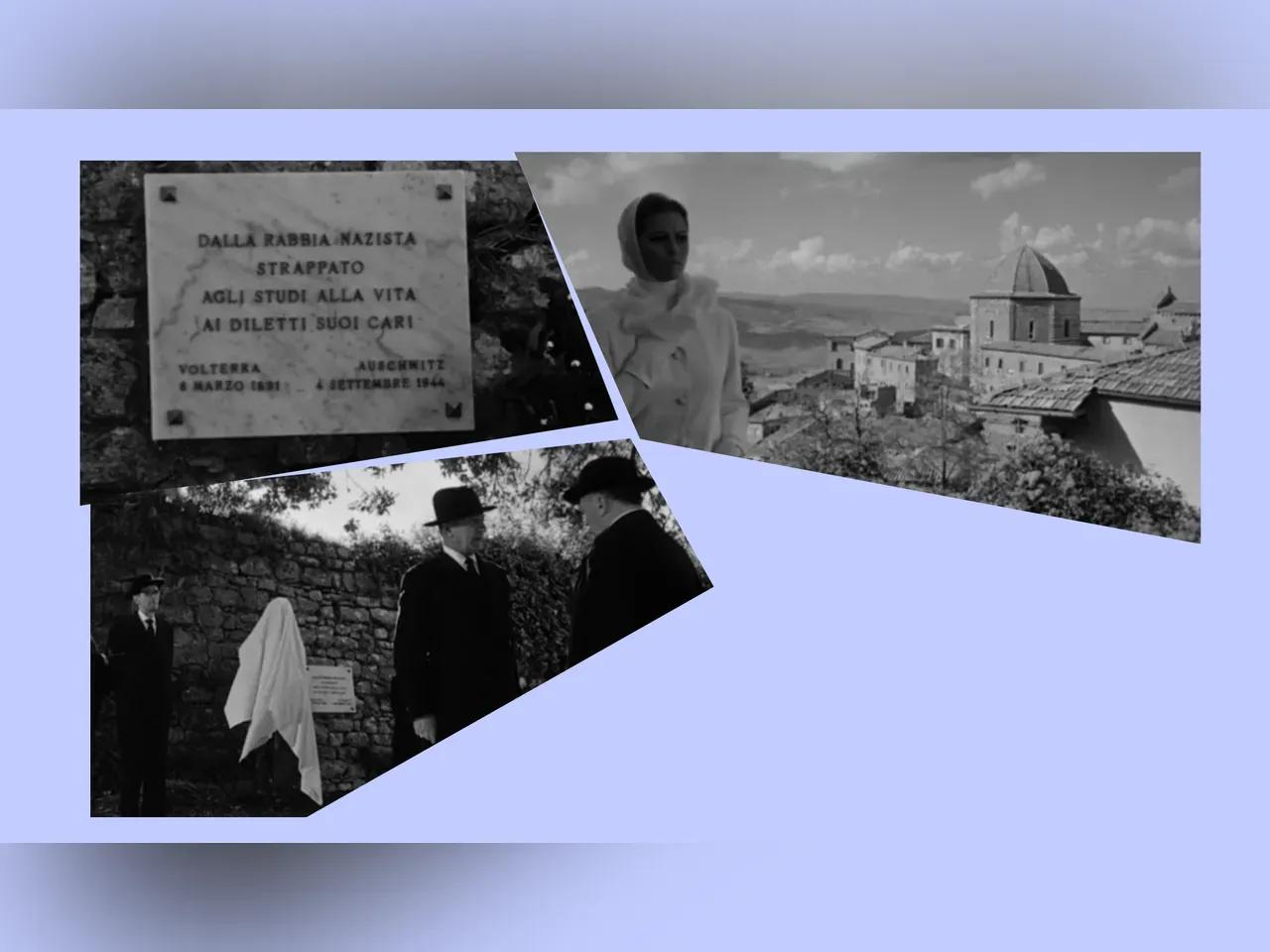 Szenen aus dem Film in Schwarz-Weiß