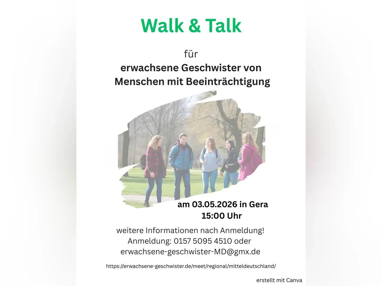 Flyer für Walk & Talk