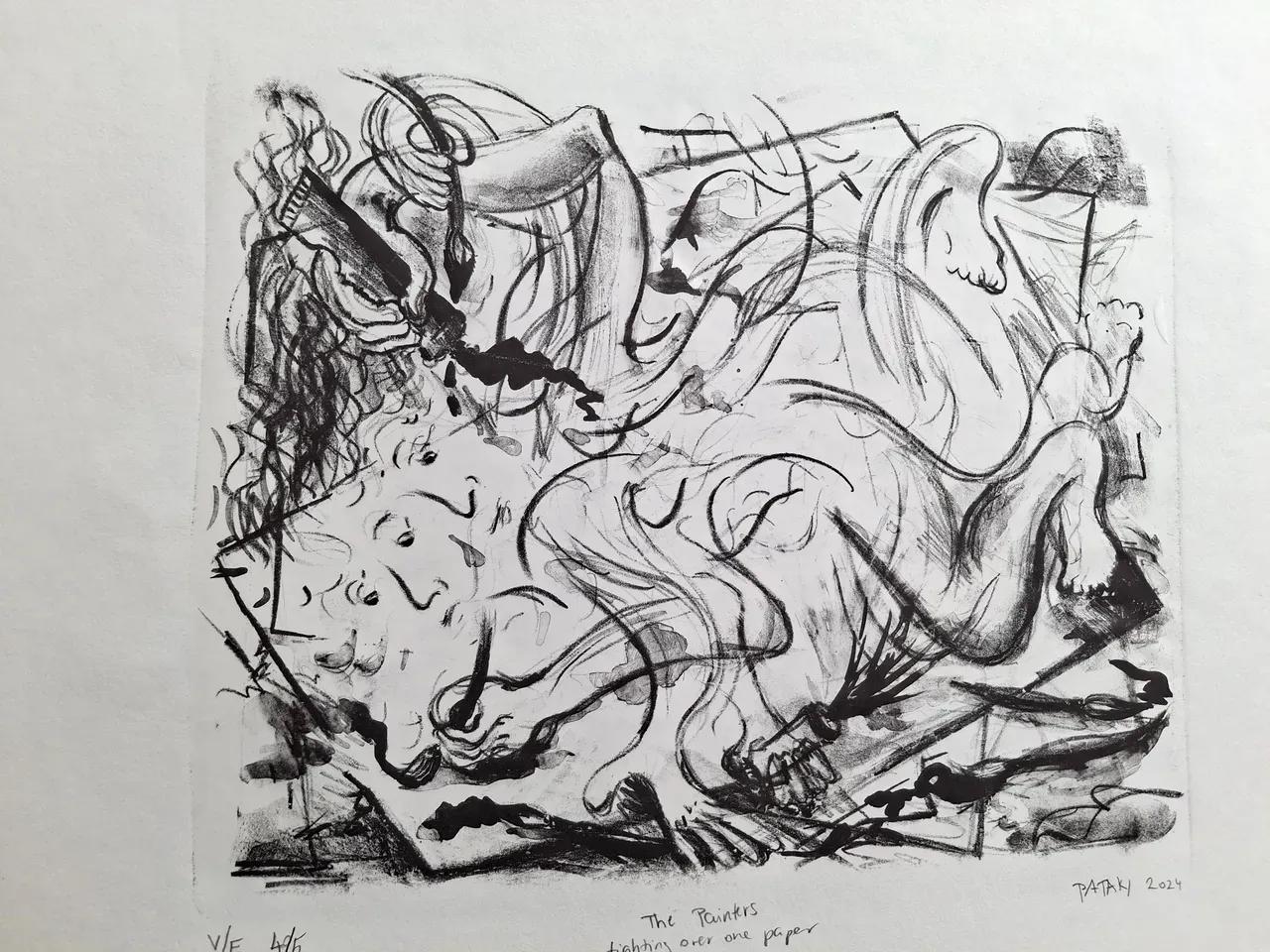 Abstrakte Zeichnung von Luca Pataki