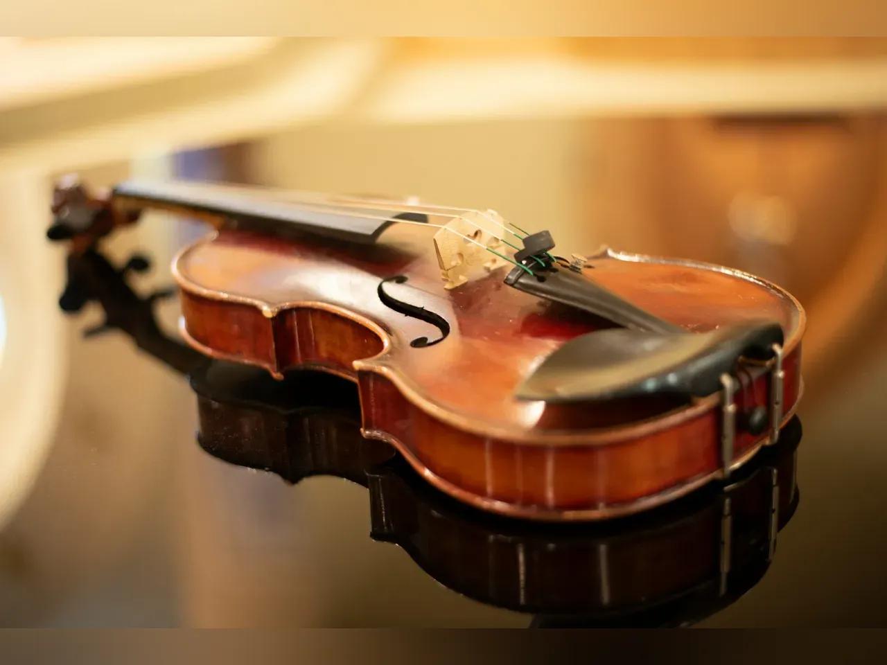 Nahaufnahme einer Violine