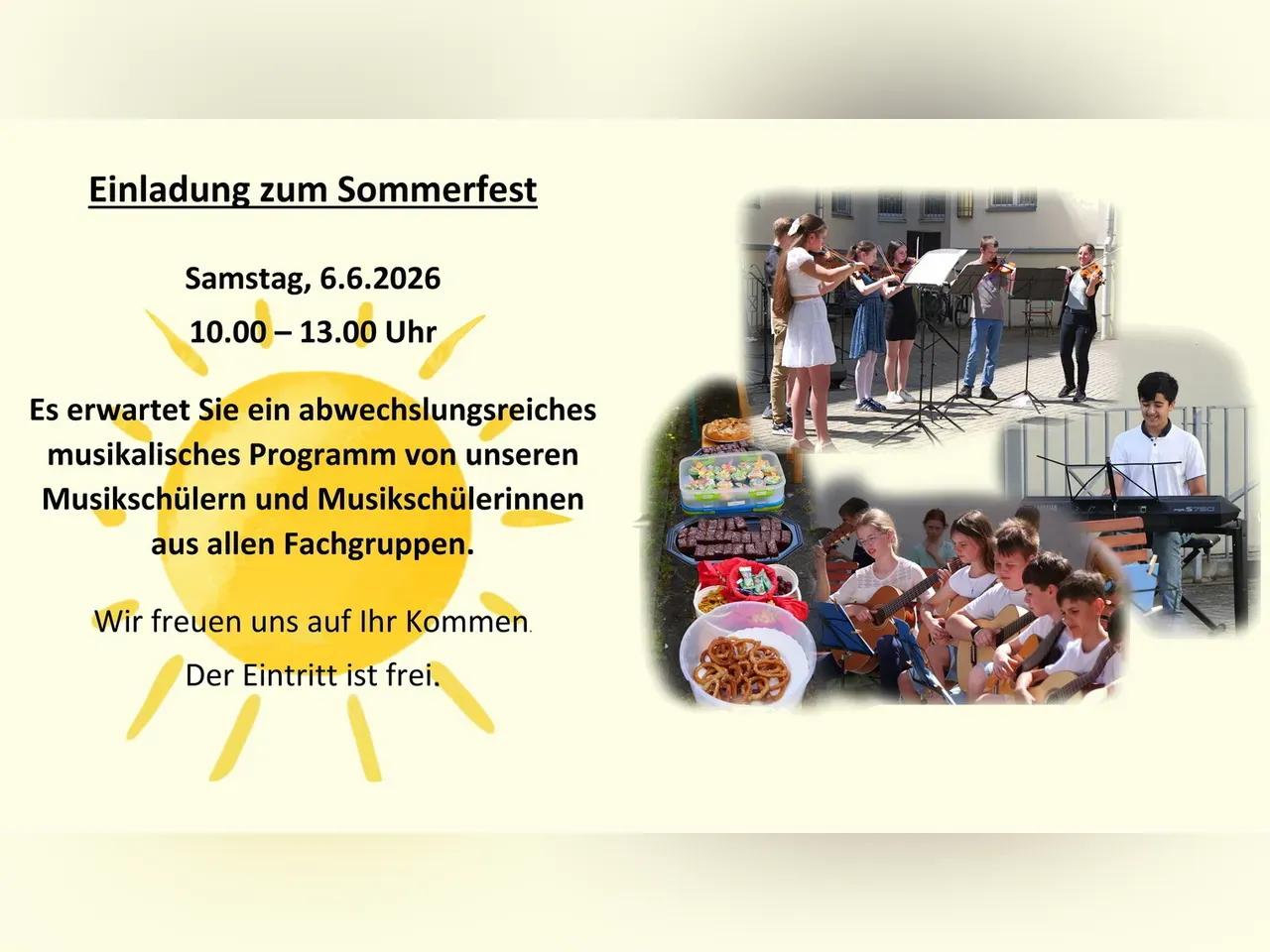 Werbung Sommerfest 2026