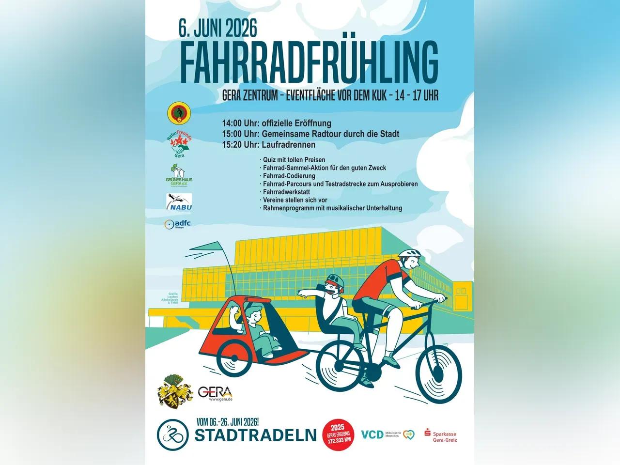Plakat Fahradfrühling