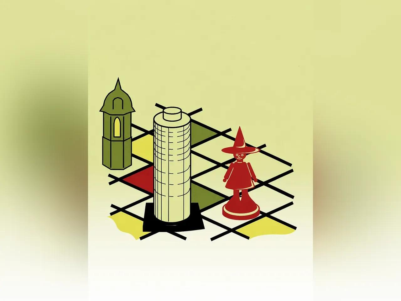 Brettspiel mit JenTower als Spielfigur