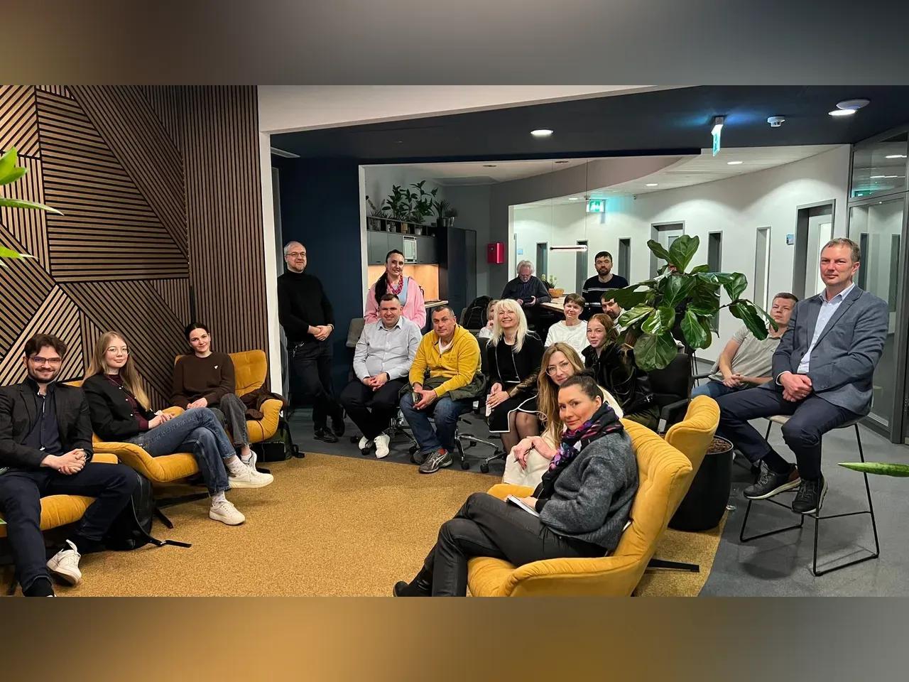 Gruppenfoto von Unternehmern